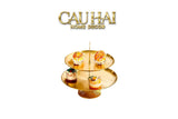 Đĩa 2 Tầng Kim Loại Éclat Lumière Étagère 2 Niveaux-SET CHÉN DĨA-CẬU HAI HOME DECOR