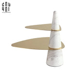 ĐĨA 2 TẦNG MARBLE MAXIM ÉTAGÈRE SS25-CẬU HAI HOME DECOR