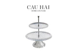 ĐĨA 2 TẦNG PHA LÊ CRYSTAL DEUX ÉTAGES-CẬU HAI HOME DECOR