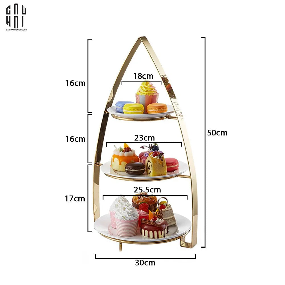 Đĩa 3 Tầng Hyper Étagère Ss25-CẬU HAI HOME DECOR