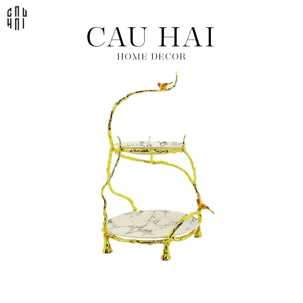 ĐĨA BÁNH 2 TẦNG IMPERIAL CANARI