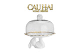 Đĩa Bánh Cloche Lapin Céramique Plateau-SET CHÉN DĨA-CẬU HAI HOME DECOR