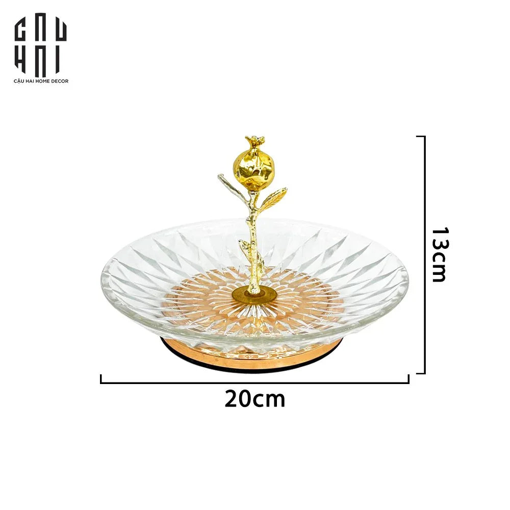 ĐĨA BÁNH KẸO THUỶ TINH BLOOMING SS25