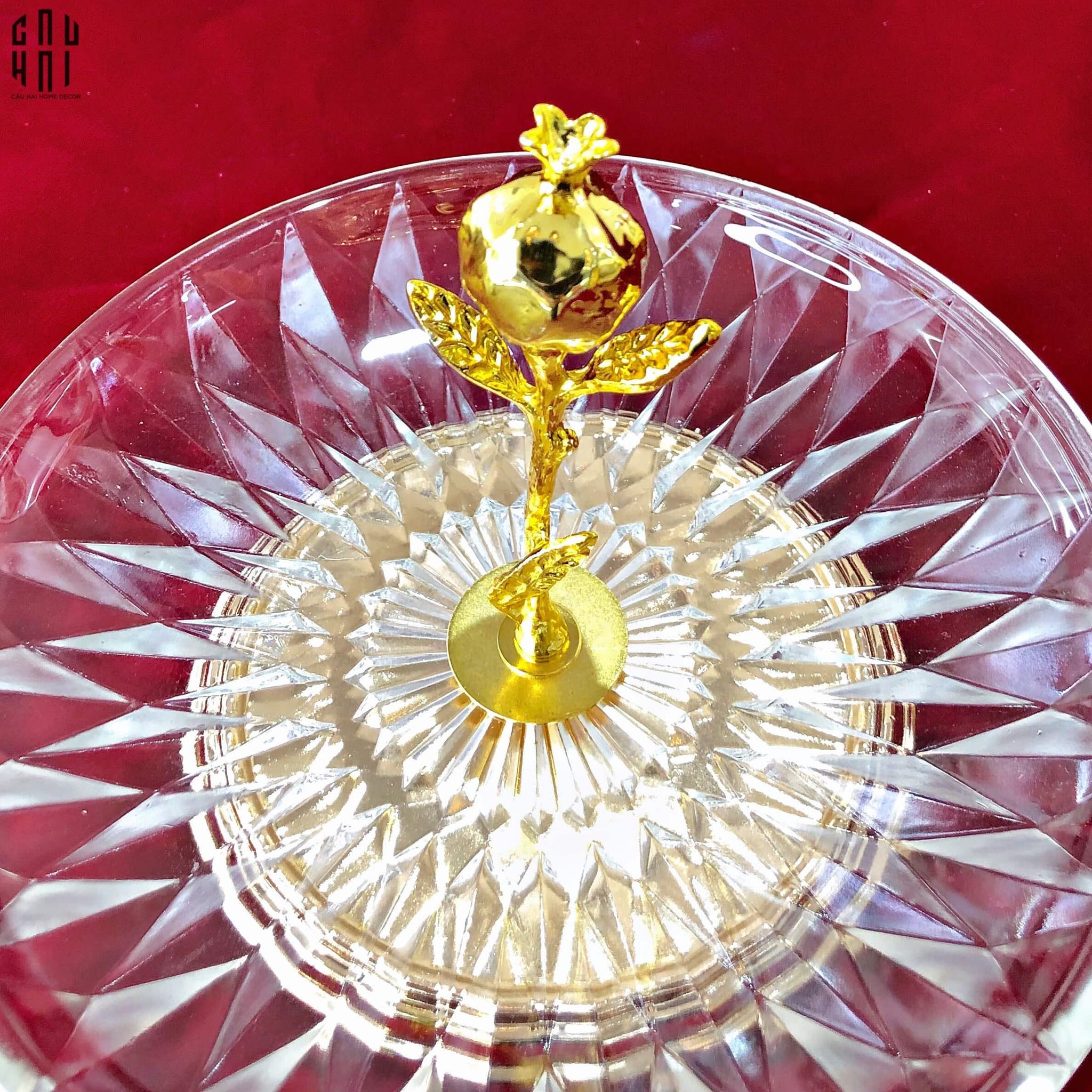 ĐĨA BÁNH KẸO THUỶ TINH BLOOMING SS25