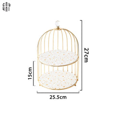 Đĩa Lồng Chim 2 Tầng Moonlight Étagère-SET CHÉN DĨA-CẬU HAI HOME DECOR
