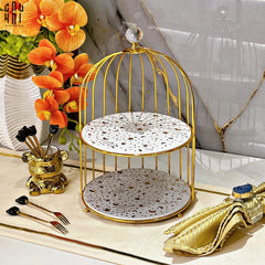 Đĩa Lồng Chim 2 Tầng Moonlight Étagère-SET CHÉN DĨA-CẬU HAI HOME DECOR