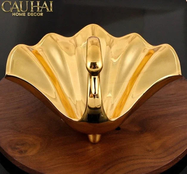 Đĩa Metalic Persian Aurelia D'Or Swan-SET CHÉN DĨA-CẬU HAI HOME DECOR
