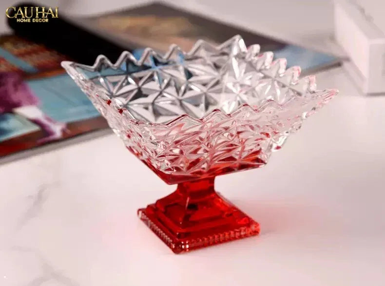 Đĩa Thuỷ Tinh Icecream Tiny Plateau.-CẬU HAI HOME DECOR
