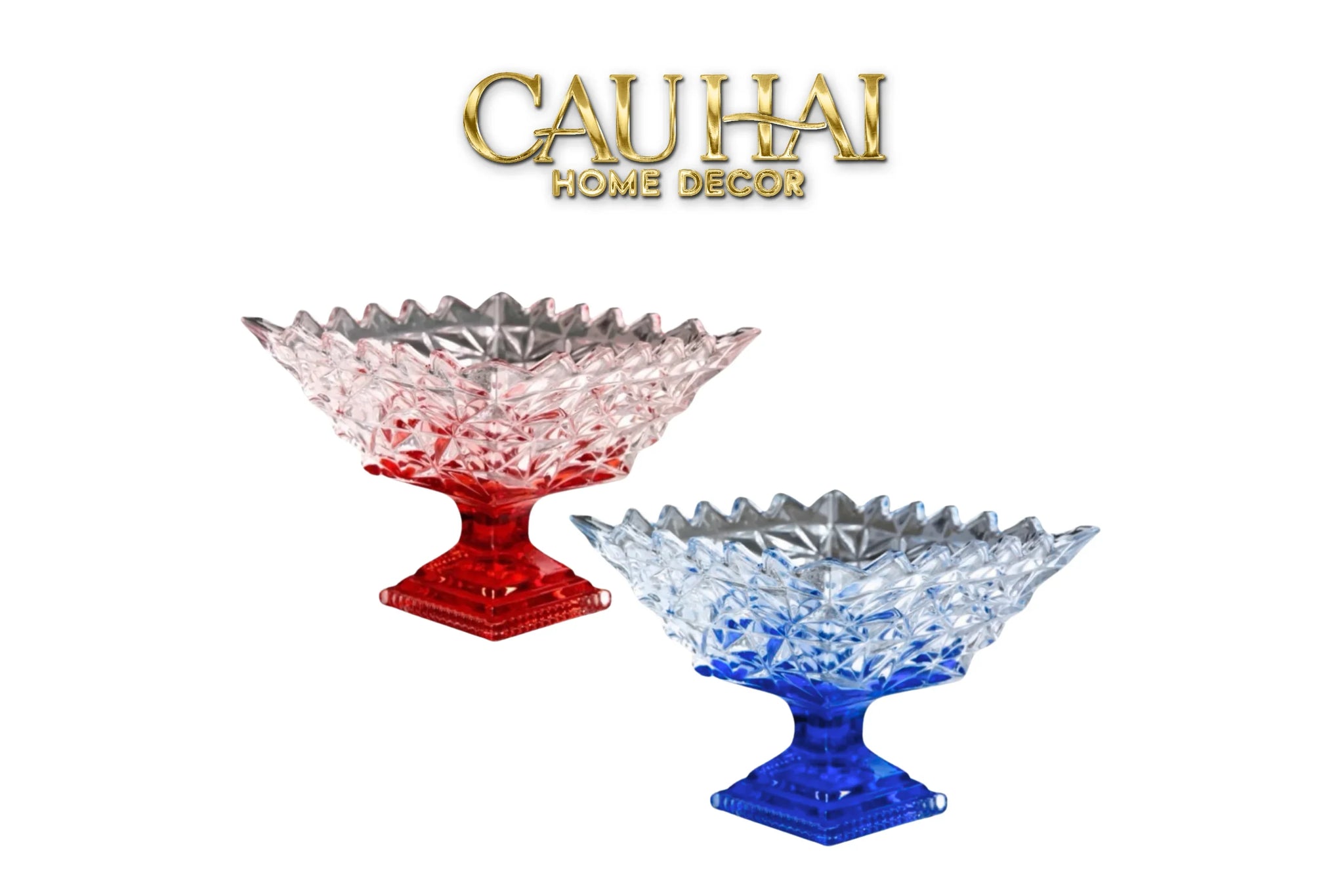 Đĩa Thuỷ Tinh Icecream Tiny Plateau.-SET CHÉN DĨA-CẬU HAI HOME DECOR