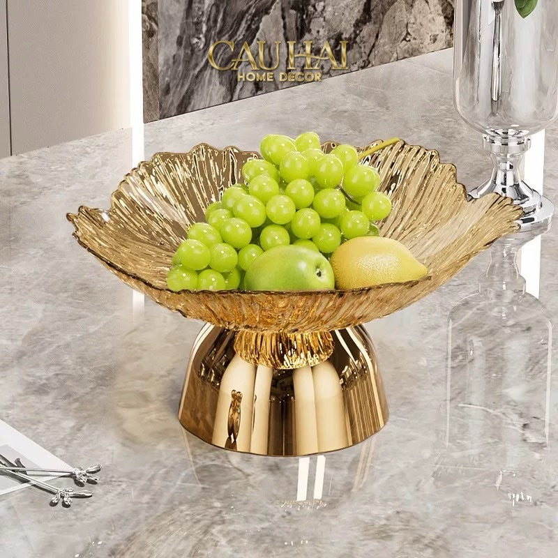 Đĩa Trái Cây Acry - Sunlit Blossom - CẬU HAI HOME DECOR