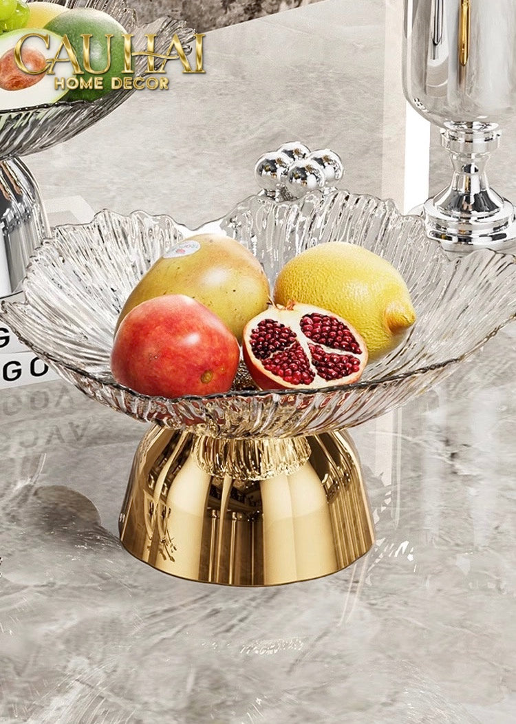 Đĩa Trái Cây Acry - Sunlit Blossom - CẬU HAI HOME DECOR