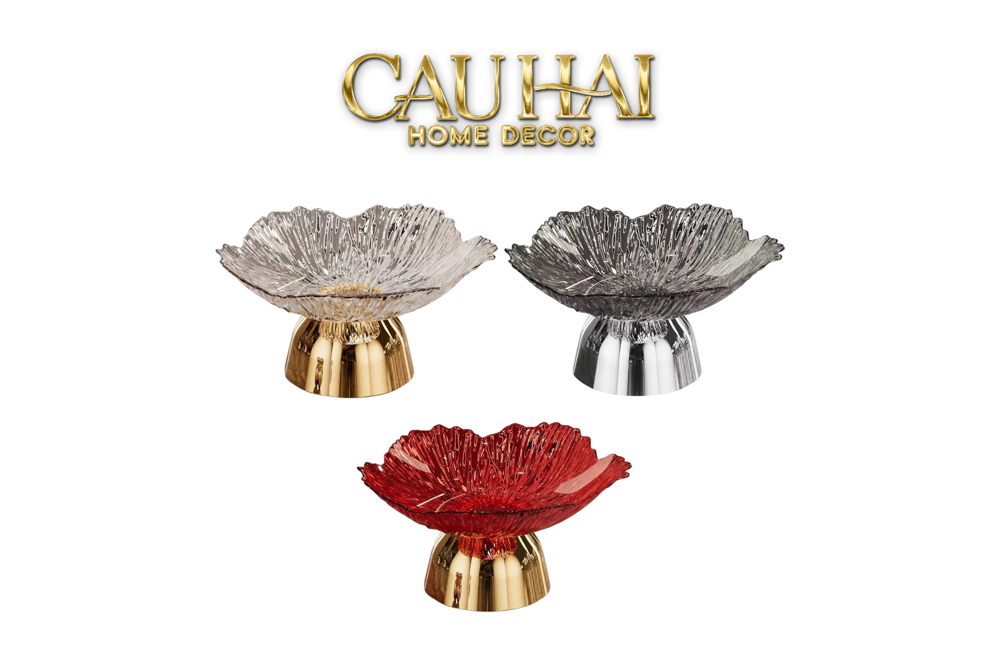 Đĩa Trái Cây Acry - Sunlit Blossom - CẬU HAI HOME DECOR