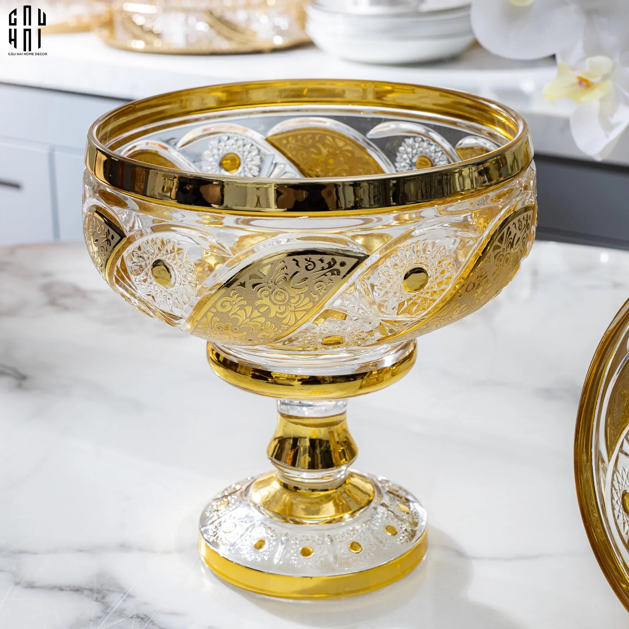 Đĩa Trái Cây Morgan Ss25-SET CHÉN DĨA-CẬU HAI HOME DECOR