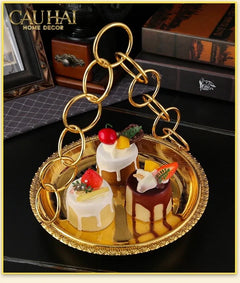Đĩa Trái Cây Persian D’Or Circle Serve Tray-SET CHÉN DĨA-CẬU HAI HOME DECOR