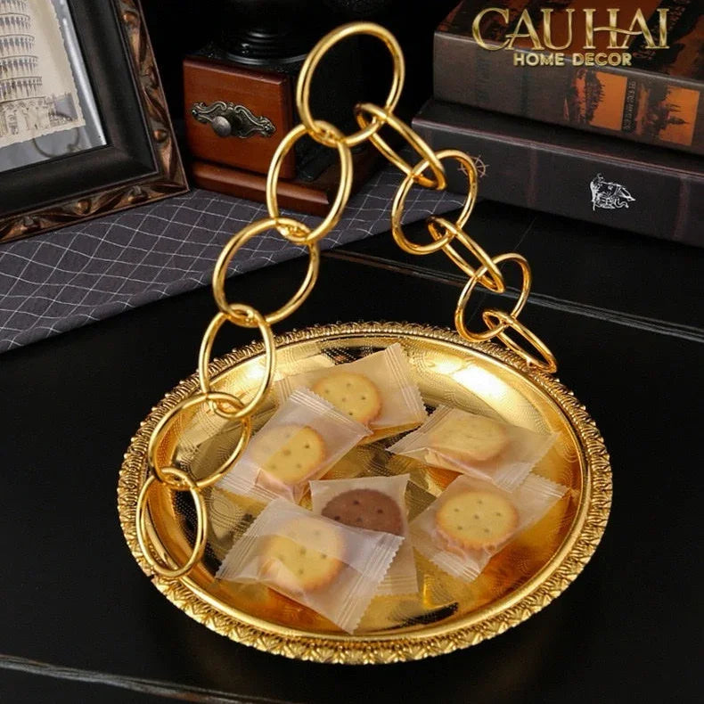 Đĩa Trái Cây Persian D’Or Circle Serve Tray-SET CHÉN DĨA-CẬU HAI HOME DECOR