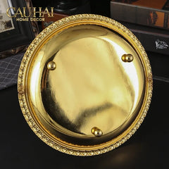 Đĩa Trái Cây Persian D’Or Circle Serve Tray-SET CHÉN DĨA-CẬU HAI HOME DECOR