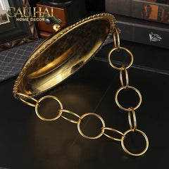 Đĩa Trái Cây Persian D’Or Circle Serve Tray-SET CHÉN DĨA-CẬU HAI HOME DECOR
