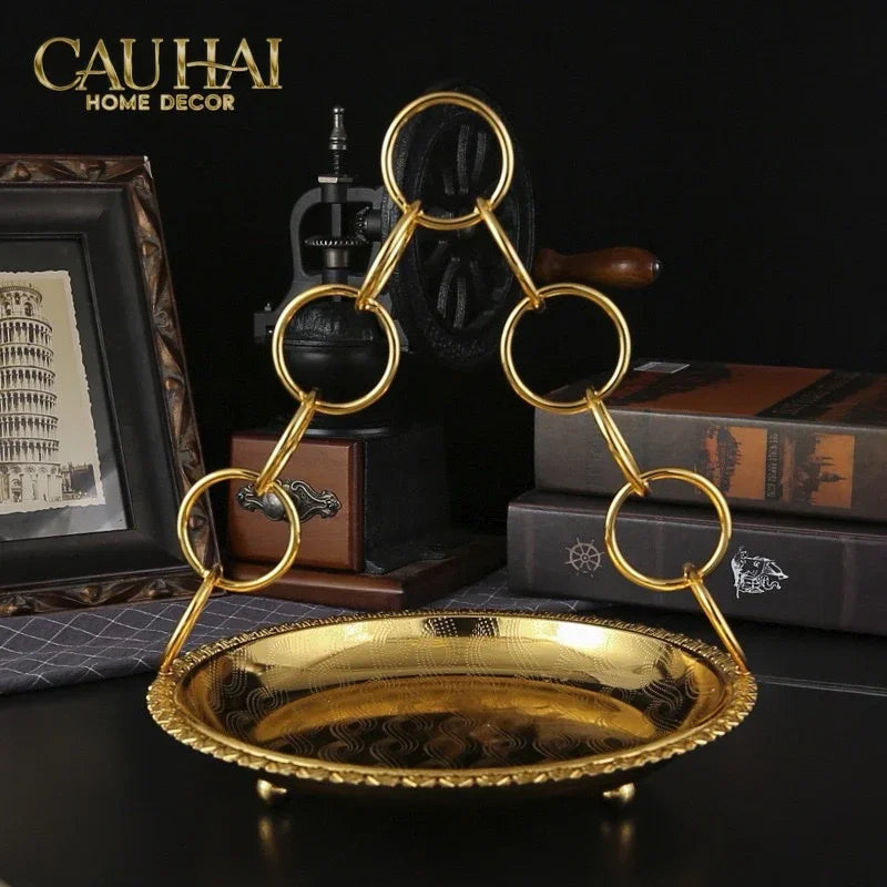 Đĩa Trái Cây Persian D’Or Circle Serve Tray-SET CHÉN DĨA-CẬU HAI HOME DECOR