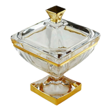 Maison Couture - Lọ Pha Lê Aureus Impérial Cristalleries Bonbonnière-Lọ kẹo Canister Bonbonnière-Đối tác tại Trung Quốc theo từng đơn đặt hàng-CẬU HAI HOME DECOR