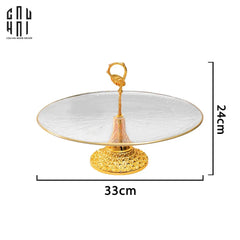Đĩa Trái Cây Thủy Tinh Bernet Ss25-SET CHÉN DĨA-CẬU HAI HOME DECOR