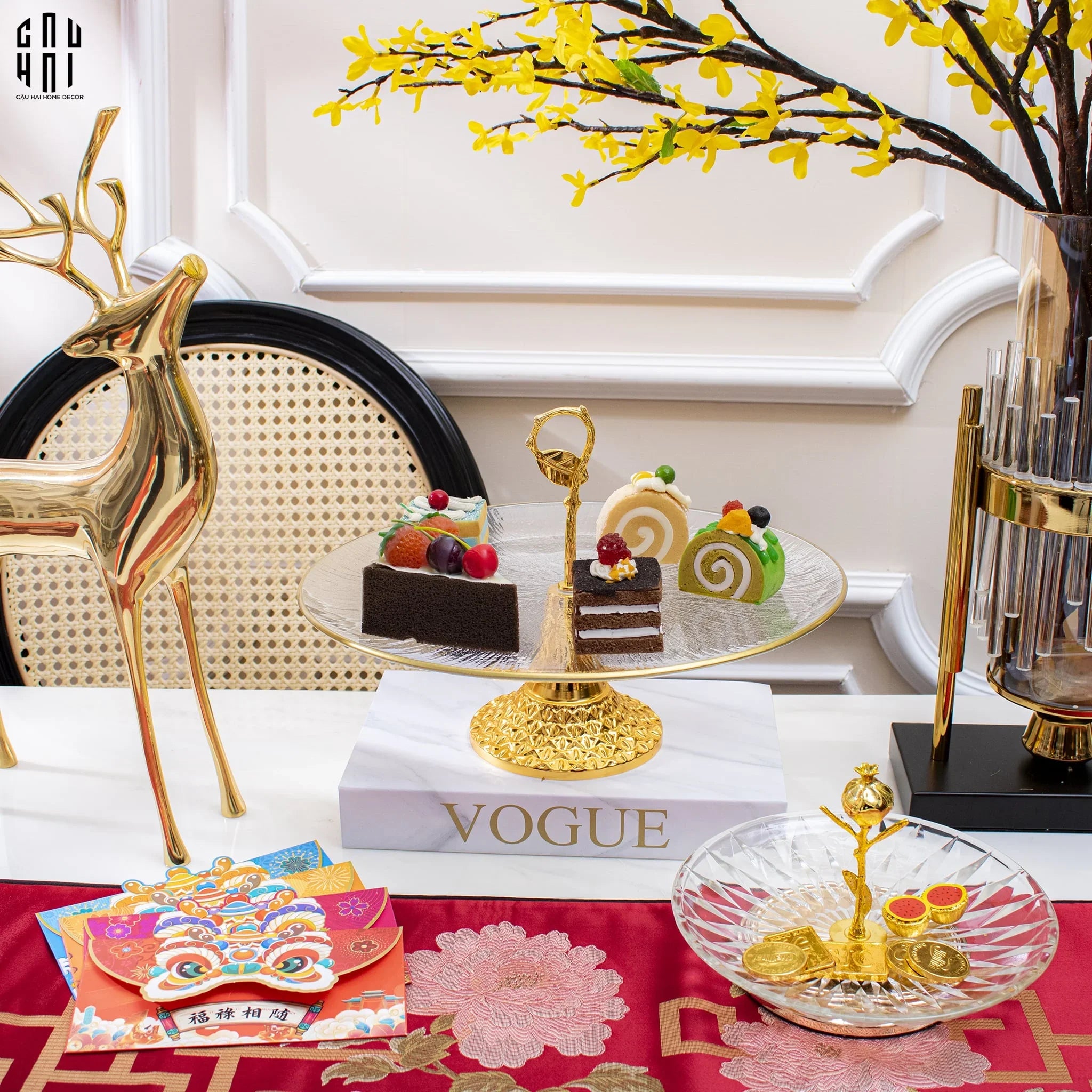 Đĩa Trái Cây Thủy Tinh Bernet Ss25-SET CHÉN DĨA-CẬU HAI HOME DECOR
