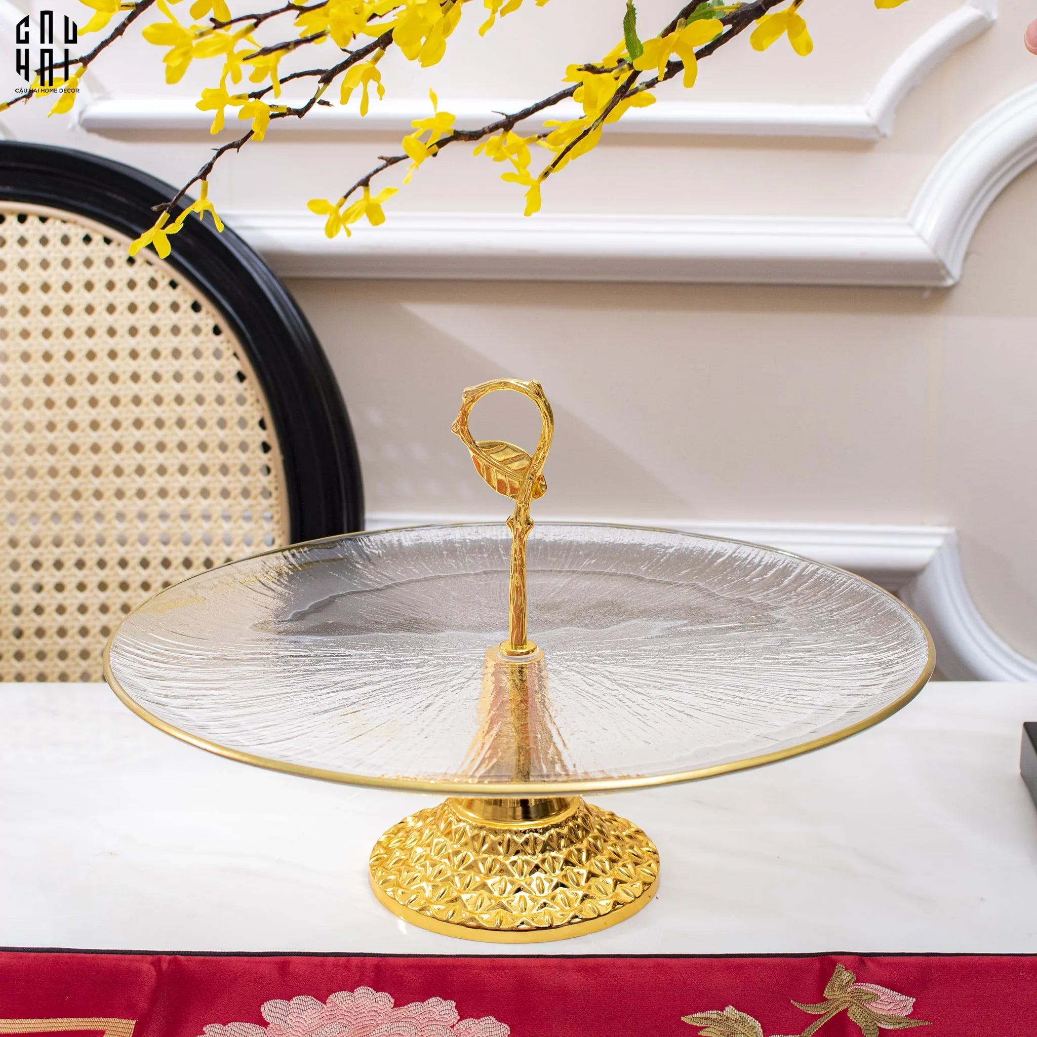 Đĩa Trái Cây Thủy Tinh Bernet Ss25-SET CHÉN DĨA-CẬU HAI HOME DECOR