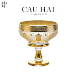ĐĨA TRÁI CÂY THUỶ TINH JAVIER - L SS25-CẬU HAI HOME DECOR
