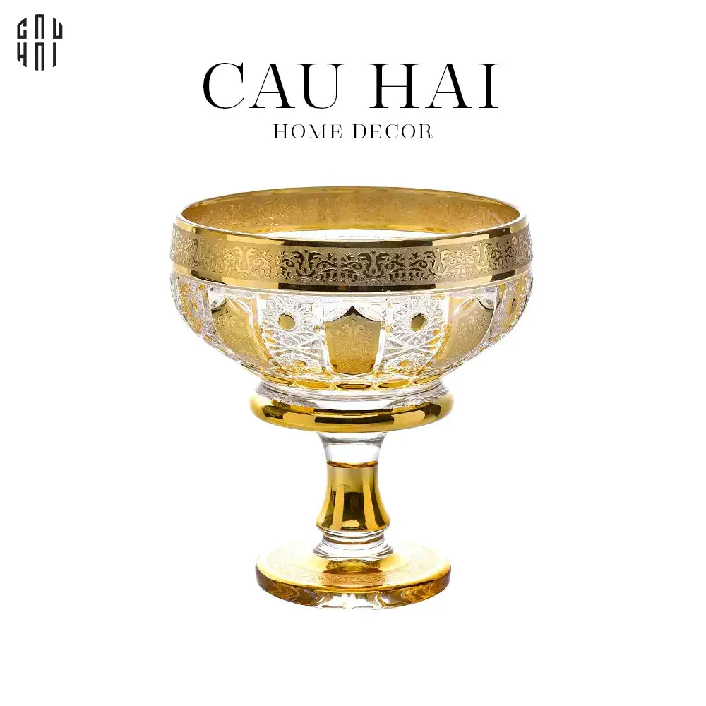 Đĩa Trái Cây Thuỷ Tinh Javier - L Ss25-CẬU HAI HOME DECOR