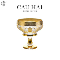 Đĩa Trái Cây Thuỷ Tinh Javier - M Ss25-SET CHÉN DĨA-CẬU HAI HOME DECOR