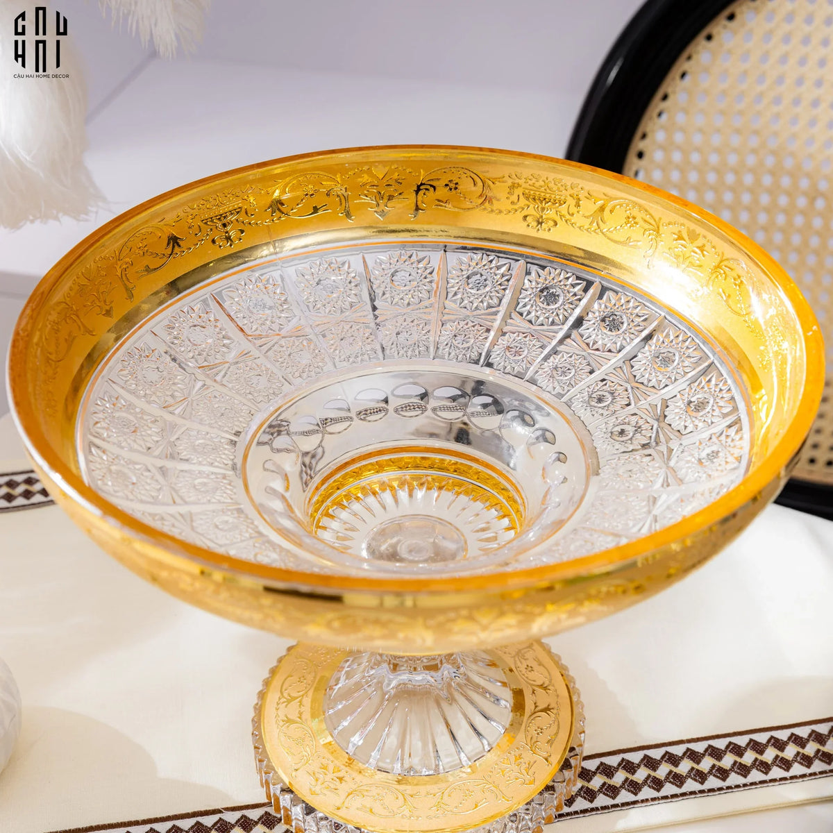 Đĩa Trái Cây Thuỷ Tinh Mason S30-SET CHÉN DĨA-CẬU HAI HOME DECOR