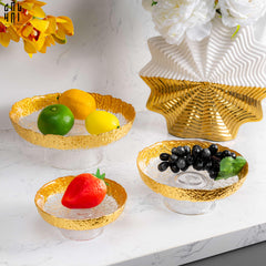 Đĩa Trái Cây Thuỷ Tinh Muller Size S Ss25-SET CHÉN DĨA-CẬU HAI HOME DECOR