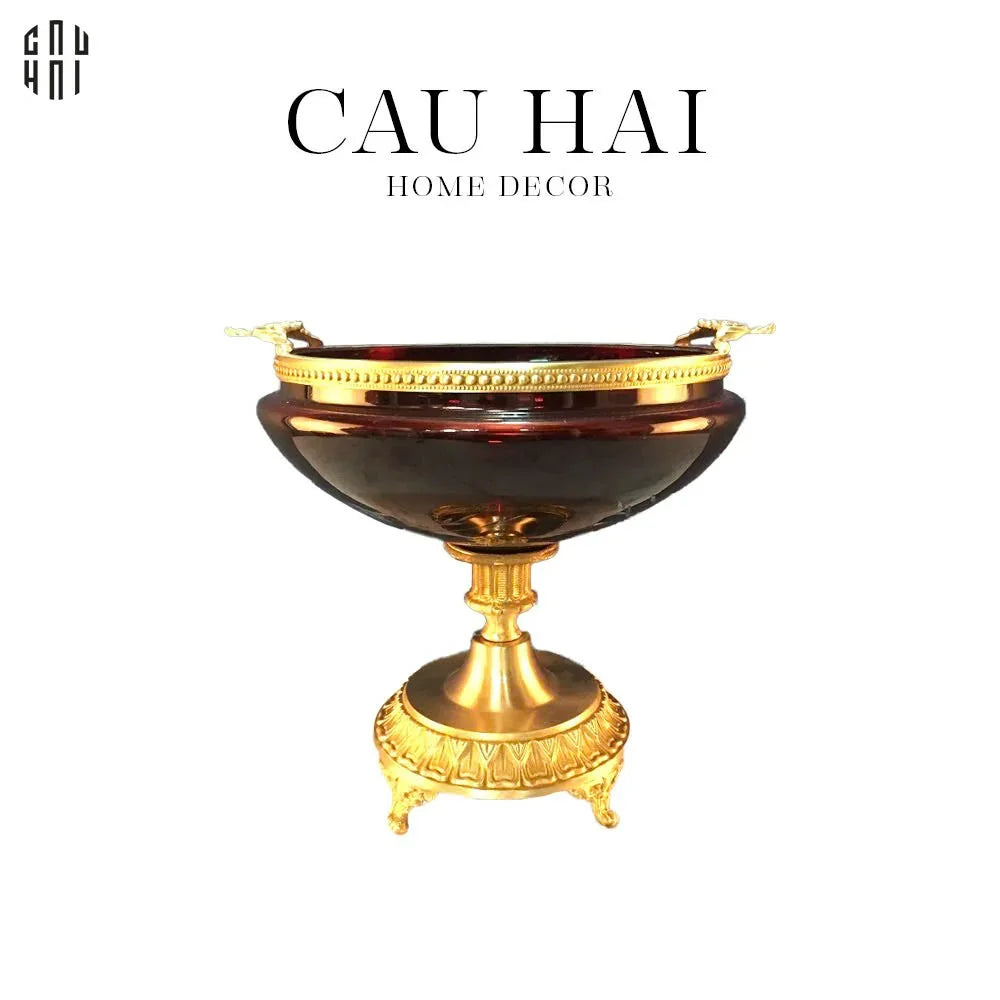 ĐĨA TRÁI CÂY THUỶ TINH RED ROBERTSON