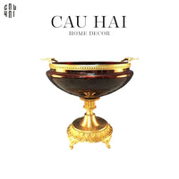 Đĩa Trái Cây Thuỷ Tinh Red Robertson-SET CHÉN DĨA-CẬU HAI HOME DECOR