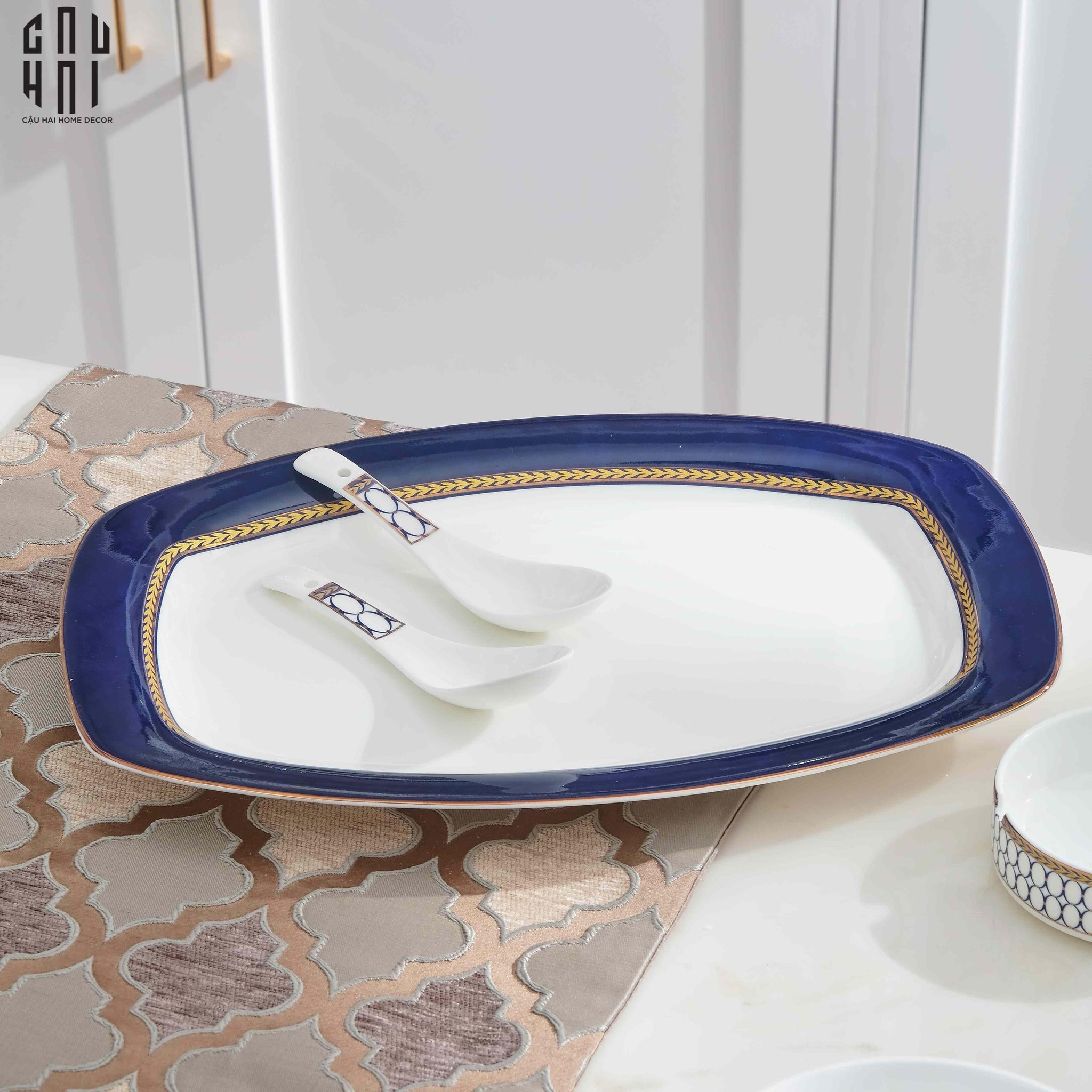 Đĩa Trái Xoài Sứ Ngọc - Orchard Disk 32-SET CHÉN DĨA-CẬU HAI HOME DECOR