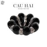 ĐĨA TRANG TRÍ BLACK BLOOMING