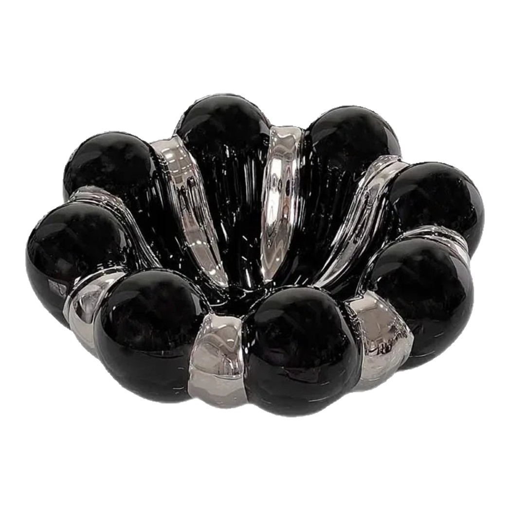 Đĩa Trái Cây Gốm Sứ -  Savoir  Argent Blooming  Fruit Bowl