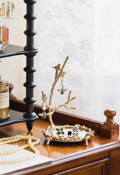 Đĩa Trang Trí Đồng Feuillage Brasson Bird-SET CHÉN DĨA-CẬU HAI HOME DECOR
