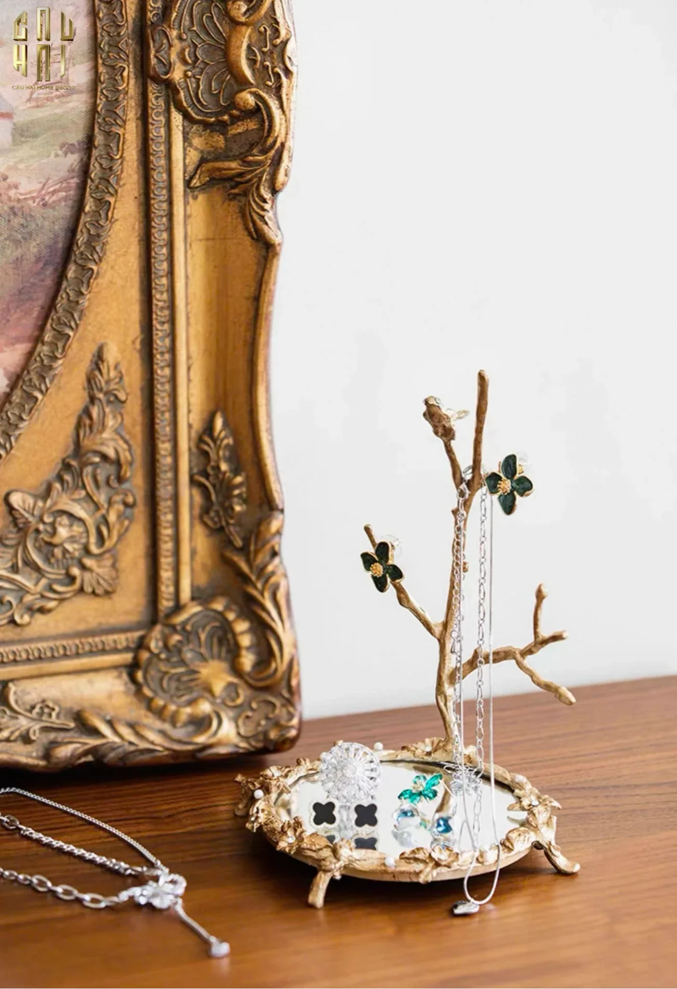Đĩa Trang Trí Đồng Feuillage Brasson Bird-SET CHÉN DĨA-CẬU HAI HOME DECOR
