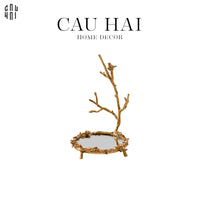 Đĩa Trang Trí Đồng Feuillage Brasson Bird-SET CHÉN DĨA-CẬU HAI HOME DECOR