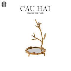 Đĩa Trang Trí Đồng Feuillage Brasson Bird-SET CHÉN DĨA-CẬU HAI HOME DECOR