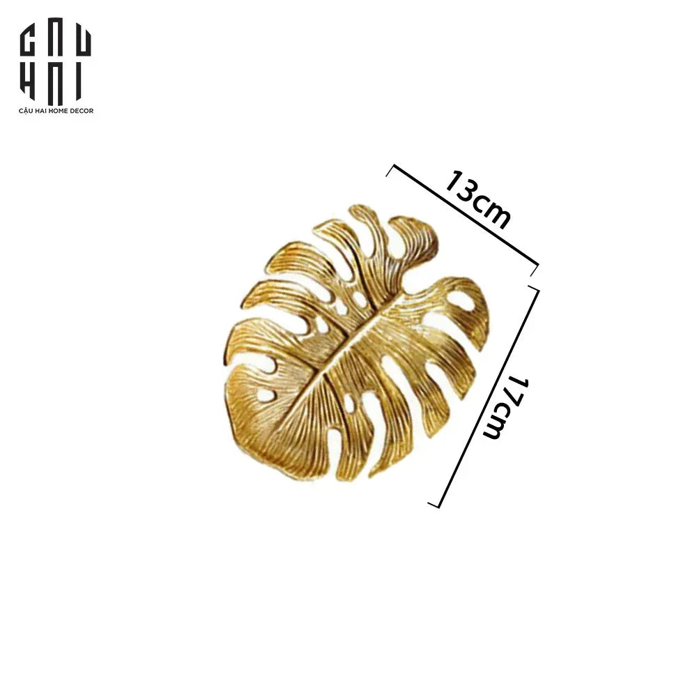 ĐĨA TRANG TRÍ MINI BÀN TRANG ĐIỂM TROPICAL LEAF