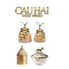 Đồng Brasson Bird Aviary Pakshi Royale Jar Indira Atélier 10.5 x 10.5-CẬU HAI HOME DECOR