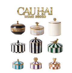 Đồng Brasson Bird Aviary Pakshi Royale Jar Indira Atélier 10.5 x 10.5-CẬU HAI HOME DECOR