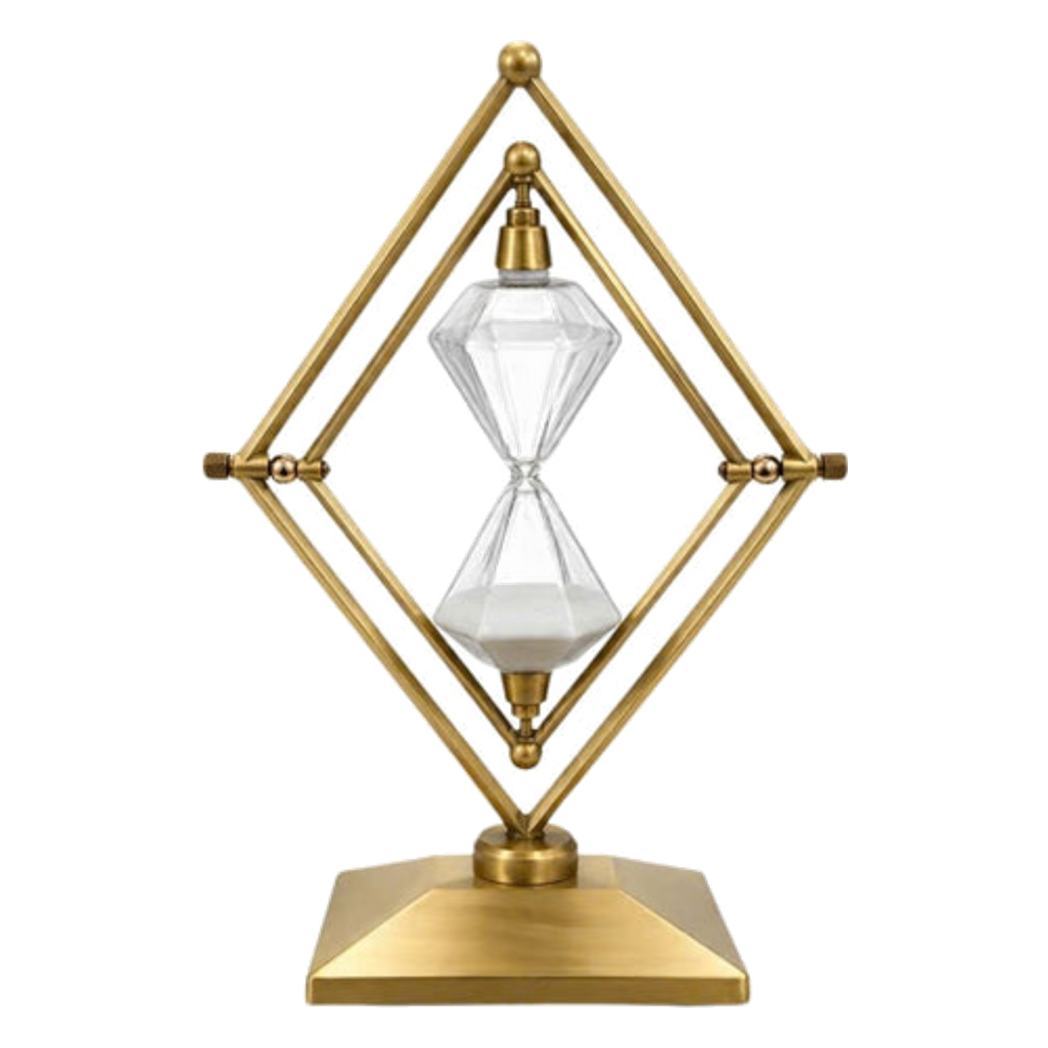 Đồng hồ cát kim loại Temps Diamant D'Or - Cậu Hai Home Decor