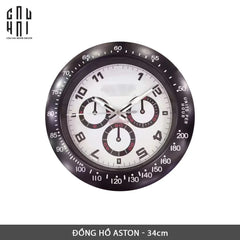 Đồng Hồ Treo Tường Cao Cấp Regal Aston D34 Graphite Version-ĐỒNG HỒ-CẬU HAI HOME DECOR