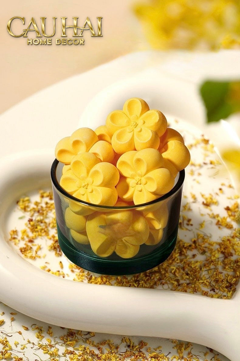 HOME FRAGRANCE - GIFT SET ĐÁ KHUẾCH TÁN OSMANTHUS BLOOM AROMA STONES - CẬU HAI HOME DECOR