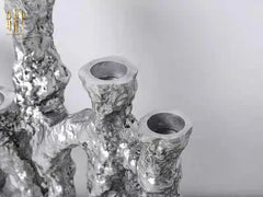 Elysian Couture - Đế Nến Platinum Multi Roots Candle Holders-ĐÈN TRANG TRÍ-CẬU HAI HOME DECOR