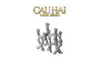 Elysian Couture - Đế Nến Platinum Multi Roots Candle Holders-ĐÈN TRANG TRÍ-CẬU HAI HOME DECOR