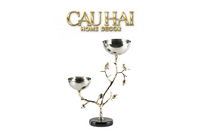 Elysian Couture - Đĩa Trái Cây Platinum Branche Céleste Botanique-LY THỦY TINH-CẬU HAI HOME DECOR