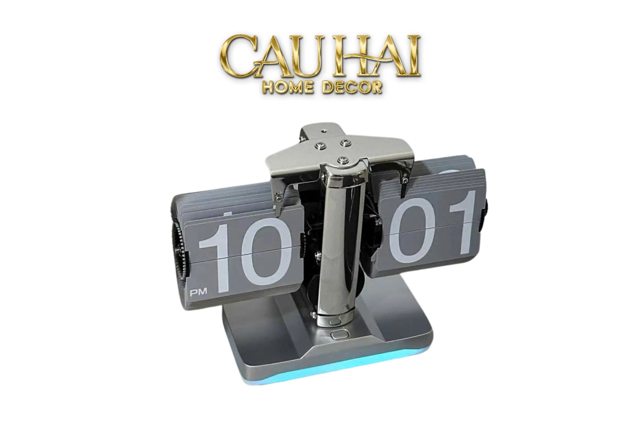 maison-couture-dong-ho-lat-retro-flip-light-clock-shine-grey-15x21-cau-hai-home-decor - CẬU HAI HOME DECOR